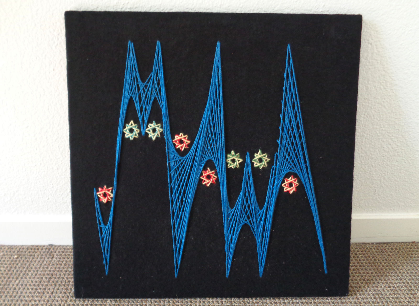 Featured Collectible – Vintage String Art – 70's Craft Series #1 