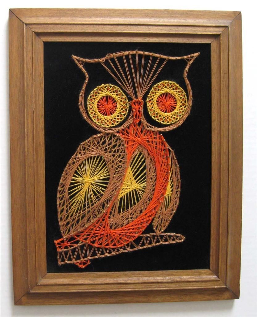 Featured Collectible – Vintage String Art – 70's Craft Series #1 