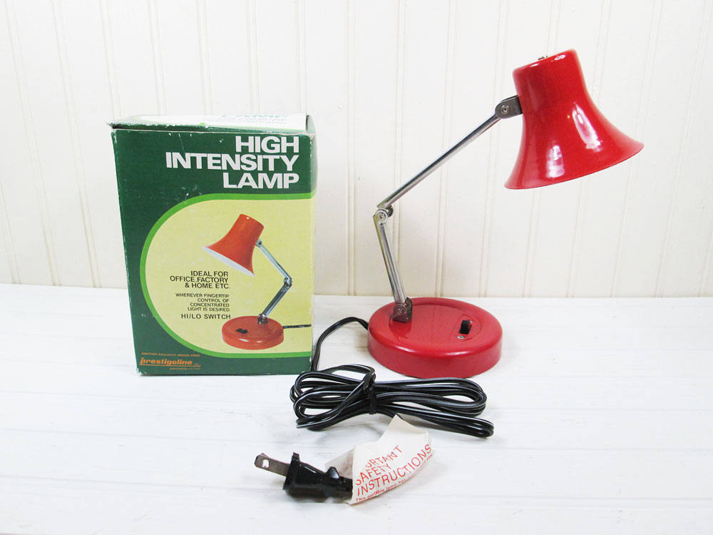 Vintage Red Task Desk Lamp