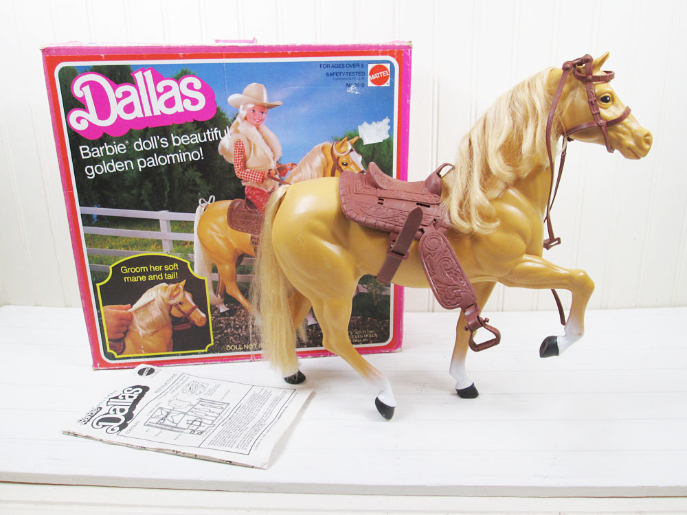 Vintage Barbie Dallas Horse In Box 1982