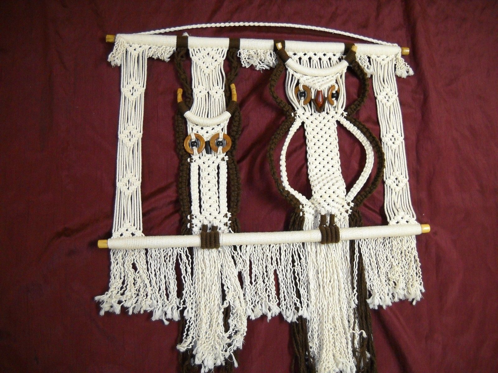 macrame owl wall hanging